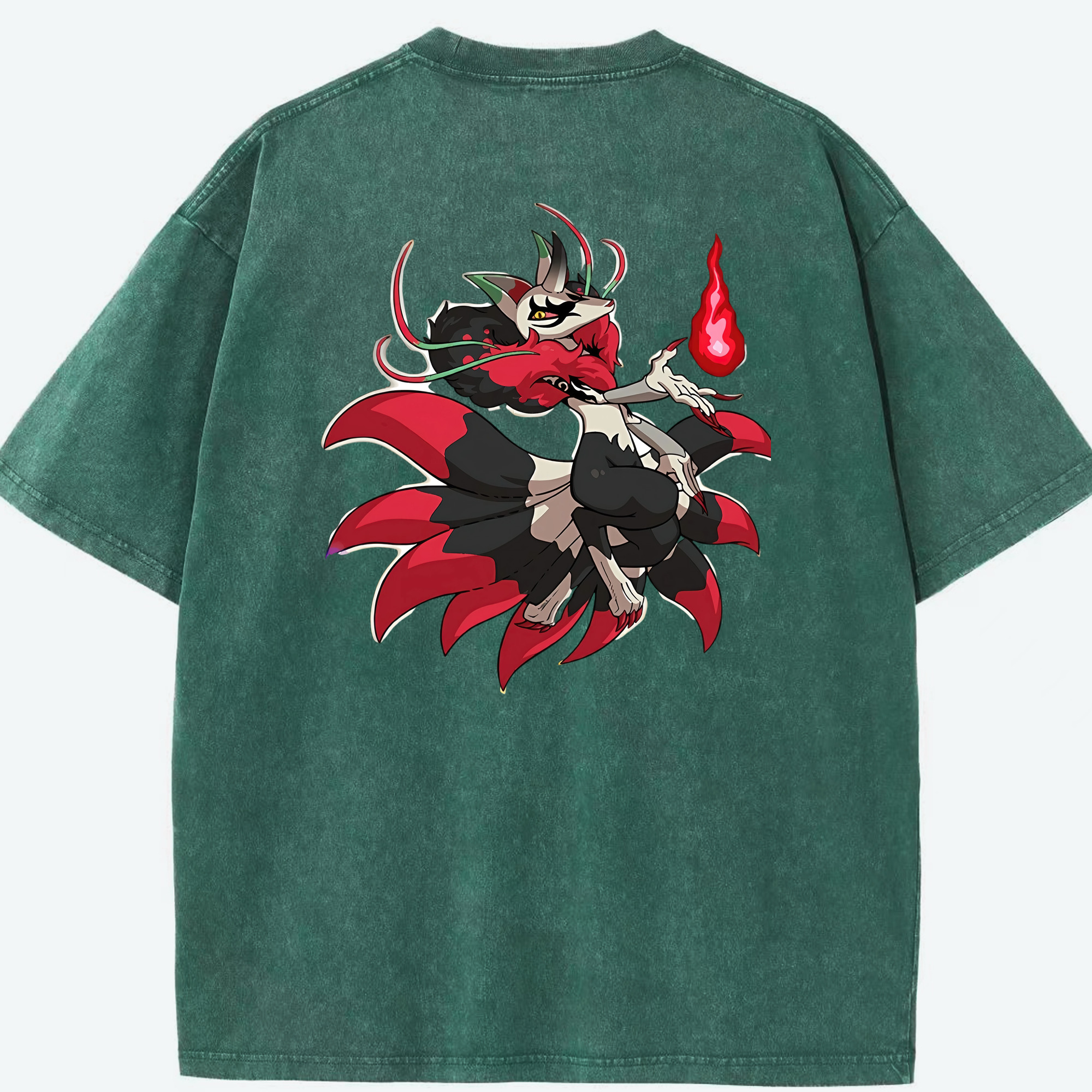 （画像用） 妖怪ウォッチ Yo-kai Watch 綿100% ヴィンテージ風 半袖Tシャツ（背面プリント）